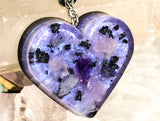 Violet Flame Orgone Pendant ~ Tanzanite, Amethyst and Rose Quartz ~  Orgone Shungite Necklace