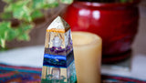Chakra Obelisk ~ Violet Flame Orgone ~ Rainbow Chakra Crystals