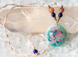 Goddess Pendant Orgone Necklace ~ Heart Chakra Crystals ~ Orgone Crystal Pendant
