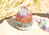 Orgonite Crystal Egg to Attune the Heart