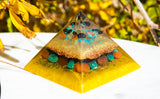 Shine Like the Sun | Orgonite Manifestation Crystal Pyramid