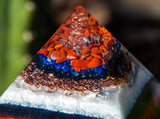 Powerful EMF Protection Orgone Pyramid | Lapis Lazuli and Shungite Pyramid