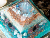 Water Blessings Orgonite Crystal Pyramid