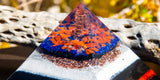 Large EMF Protection Orgone Pyramid | Lapis Lazuli and Shungite Pyramid