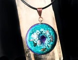 Magickal Orgone Pendant ~ Violet Flame Orgone Necklace