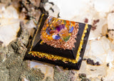 NEW! Shungite Orgone Pyramid with Healing Crystals to Energize and Manifest Abundance